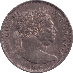 1816 HALFCROWN ( AUNC ) - HALFCROWN - Cambridgeshire Coins
