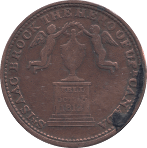 1816 HALFPENNY TOKEN CANADA - HALFPENNY TOKEN - Cambridgeshire Coins