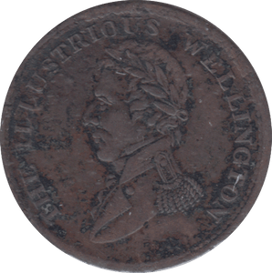 1816 HALFPENNY TOKEN WELLINGTON - HALFPENNY TOKEN - Cambridgeshire Coins