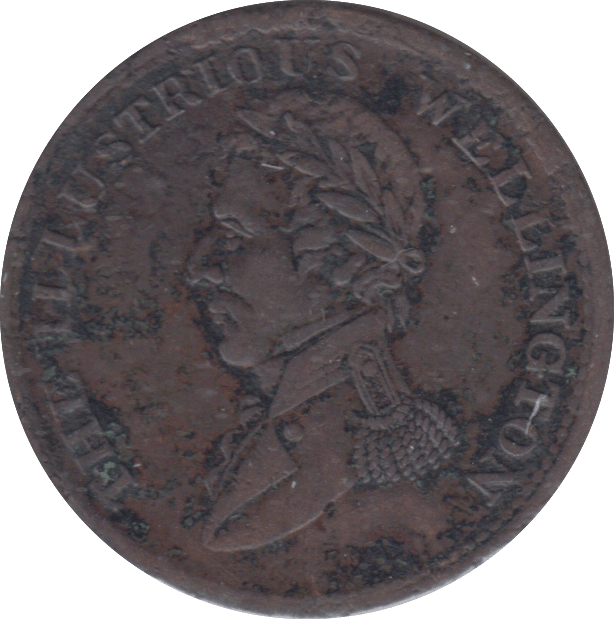 1816 HALFPENNY TOKEN WELLINGTON - HALFPENNY TOKEN - Cambridgeshire Coins