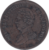 1816 HALFPENNY TOKEN WELLINGTON - HALFPENNY TOKEN - Cambridgeshire Coins