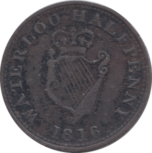 1816 HALFPENNY TOKEN WELLINGTON - HALFPENNY TOKEN - Cambridgeshire Coins