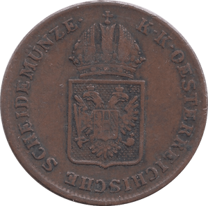 1816 ONE KREUZER AUSTRIA - SILVER WORLD COINS - Cambridgeshire Coins