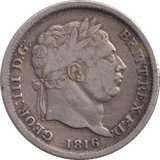 1816 SHILLING ( FINE ) - SHILLING - Cambridgeshire Coins