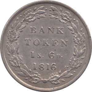 1816 SILVER SHILLING SIXPENCE BANK TOKEN ( EF ) - BANK TOKEN - Cambridgeshire Coins