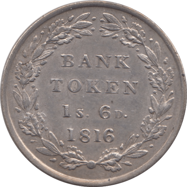 1816 SILVER SHILLING SIXPENCE BANK TOKEN ( EF ) - BANK TOKEN - Cambridgeshire Coins