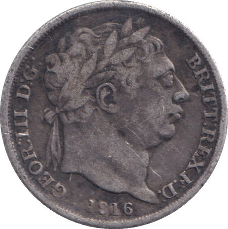 1816 SIXPENCE ( FINE ) - SIXPENCE - Cambridgeshire Coins