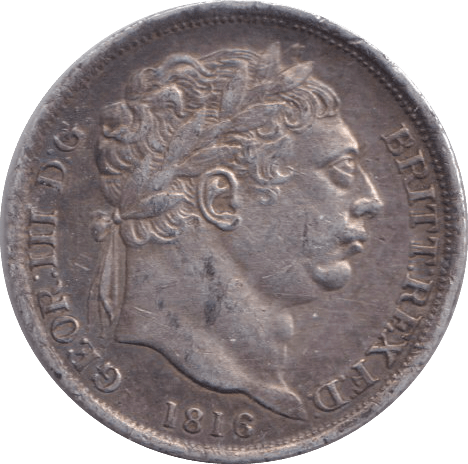 1816 SIXPENCE ( GVF ) - SIXPENCE - Cambridgeshire Coins