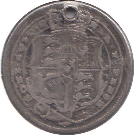 1816 SIXPENCE ( NF ) HOLED - SIXPENCE - Cambridgeshire Coins