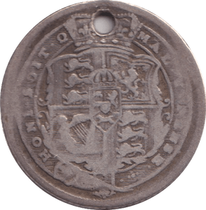 1816 SIXPENCE ( NF ) HOLED - SIXPENCE - Cambridgeshire Coins