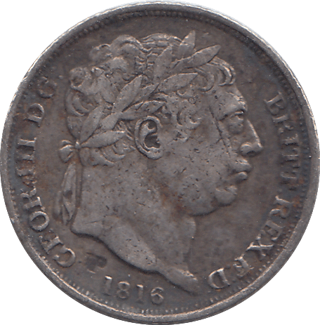 1816 SIXPENCE ( VF) - WORLD COINS - Cambridgeshire Coins