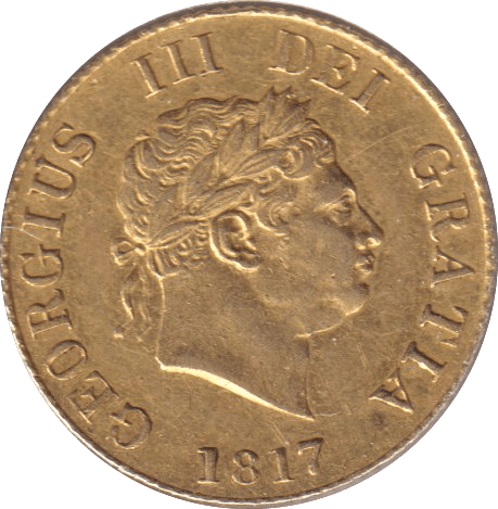 1817 GOLD HALF SOVEREIGN ( AUNC ) - HALF SOVEREIGN - Cambridgeshire Coins