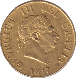 1817 GOLD HALF SOVEREIGN ( AUNC ) - HALF SOVEREIGN - Cambridgeshire Coins