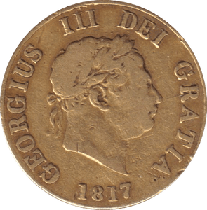 1817 GOLD HALF SOVEREIGN ( FINE ) - HALF SOVEREIGN - Cambridgeshire Coins