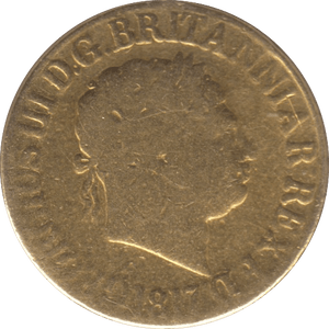 1817 GOLD SOVEREIGN ( FAIR ) - SOVEREIGN - Cambridgeshire Coins