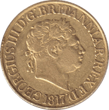 1817 GOLD SOVEREIGN ( GVF ) - SOVEREIGN - Cambridgeshire Coins