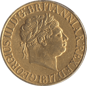 1817 GOLD SOVEREIGN ( GVF ) - SOVEREIGN - Cambridgeshire Coins