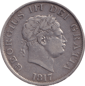 1817 HALF CROWN ( VF ) - HALFCROWN - Cambridgeshire Coins