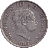 1817 HALF CROWN ( VF ) - HALFCROWN - Cambridgeshire Coins