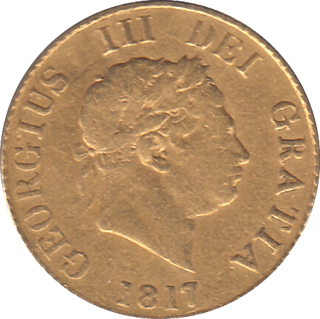 1817 HALF SOVEREIGN ( VF ) - HALF SOVEREIGN - Cambridgeshire Coins