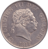 1817 HALFCROWN ( AUNC ) - HALFCROWN - Cambridgeshire Coins