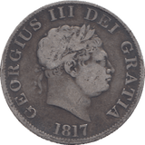 1817 HALFCROWN ( FINE ) - HALFCROWN - Cambridgeshire Coins