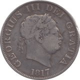1817 HALFCROWN ( FINE ) - HALFCROWN - Cambridgeshire Coins