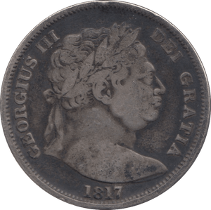 1817 HALFCROWN ( FINE ) - Halfcrown - Cambridgeshire Coins