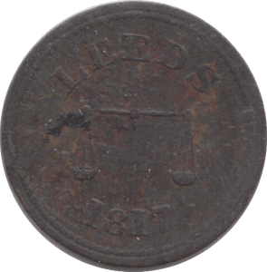 1817 LEEDS FARTHING TOKEN - WORLD COINS - Cambridgeshire Coins