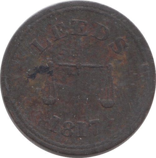 1817 LEEDS FARTHING TOKEN - WORLD COINS - Cambridgeshire Coins