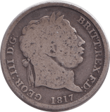 1817 SHILLING ( FINE ) - SHILLING - Cambridgeshire Coins