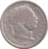 1817 SHILLING ( FINE ) - SHILLING - Cambridgeshire Coins