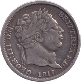 1817 SHILLING ( FINE ) - SHILLING - Cambridgeshire Coins