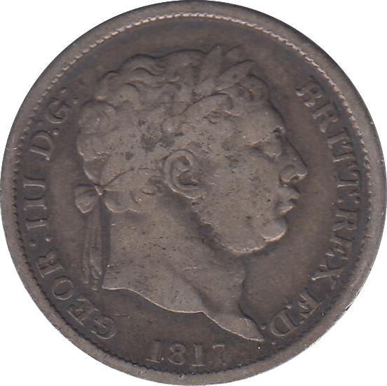 1817 SHILLING ( FINE ) - SHILLING - Cambridgeshire Coins
