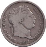 1817 SHILLING ( FINE ) - SHILLING - Cambridgeshire Coins