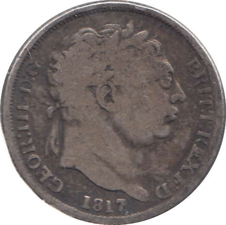 1817 SIXPENCE F55 ( FINE ) - SIXPENCE - Cambridgeshire Coins