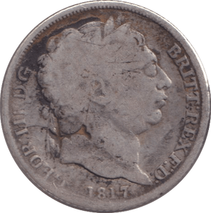 1817 SIXPENCE ( FAIR ) - SIXPENCE - Cambridgeshire Coins