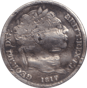 1817 SIXPENCE ( FAIR ) - SIXPENCE - Cambridgeshire Coins