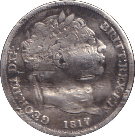 1817 SIXPENCE ( FAIR ) - SIXPENCE - Cambridgeshire Coins