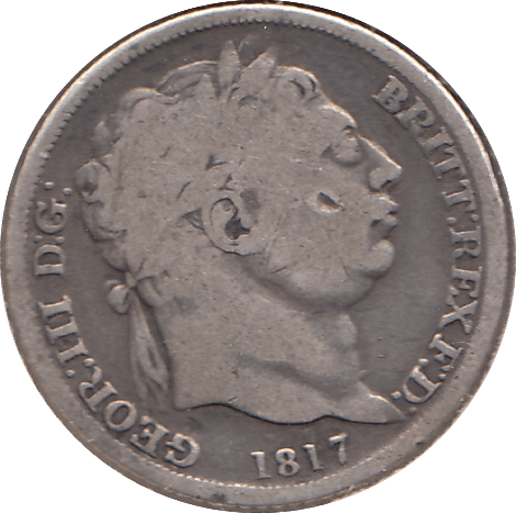 1817 SIXPENCE ( FINE ) - SIXPENCE - Cambridgeshire Coins