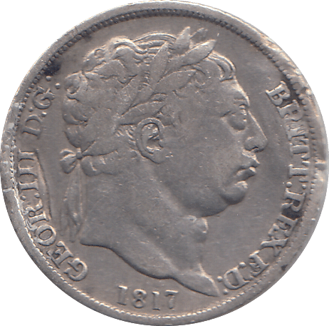 1817 SIXPENCE ( FINE ) - SIXPENCE - Cambridgeshire Coins