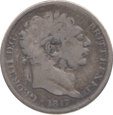 1817 SIXPENCE ( NF ) - SIXPENCE - Cambridgeshire Coins