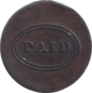 1817 THEATRE TOKEN NEW YORK - OTHER TOKENS - Cambridgeshire Coins