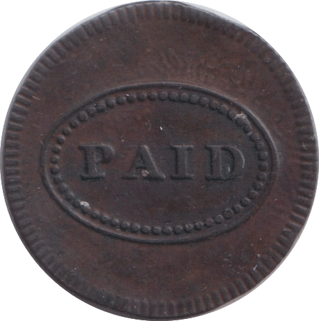 1817 THEATRE TOKEN NEW YORK - OTHER TOKENS - Cambridgeshire Coins