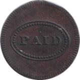 1817 THEATRE TOKEN NEW YORK - OTHER TOKENS - Cambridgeshire Coins