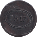 1817 THEATRE TOKEN NEW YORK - OTHER TOKENS - Cambridgeshire Coins