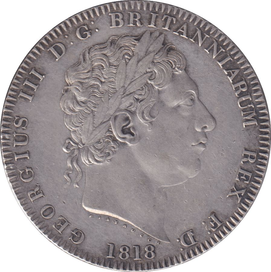 1818 CROWN LIX ( AUNC ) - CROWN - Cambridgeshire Coins