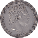 1818 CROWN LIX ( AUNC ) - CROWN - Cambridgeshire Coins