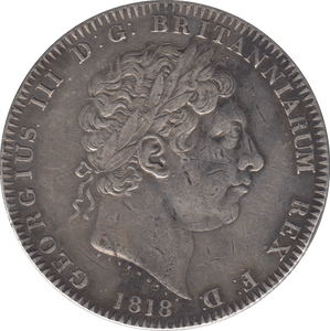 1818 CROWN ( VF ) - CROWN - Cambridgeshire Coins