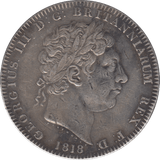 1818 CROWN ( VF ) - CROWN - Cambridgeshire Coins